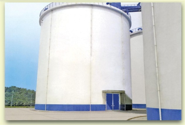 高大圆筒仓现场安装实况